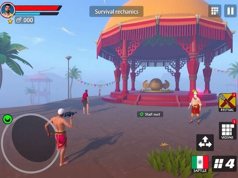 Assolna Survival Master gameplay screenshot showing survival mechanics
